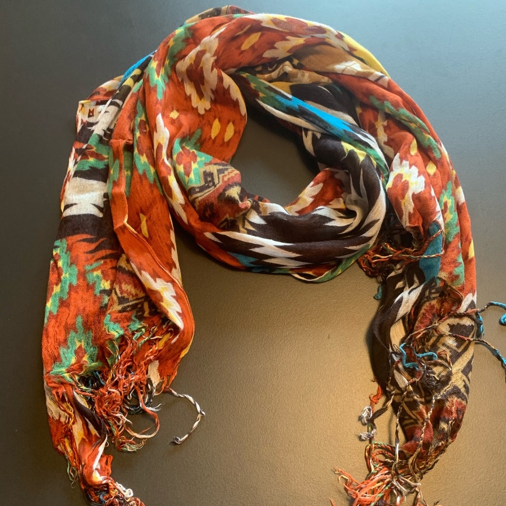 Nordstrom| Aztec pattern | lightweight gauze scarf